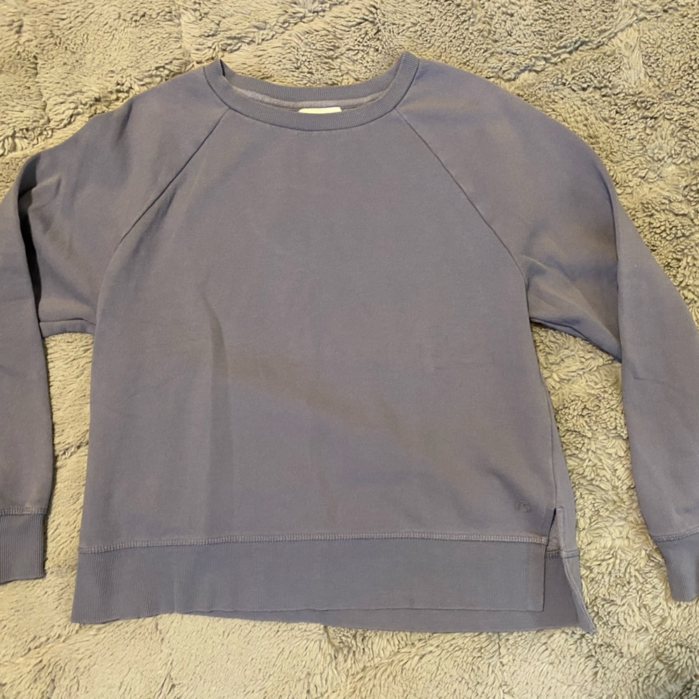Blue women’s active wear sweatshirt